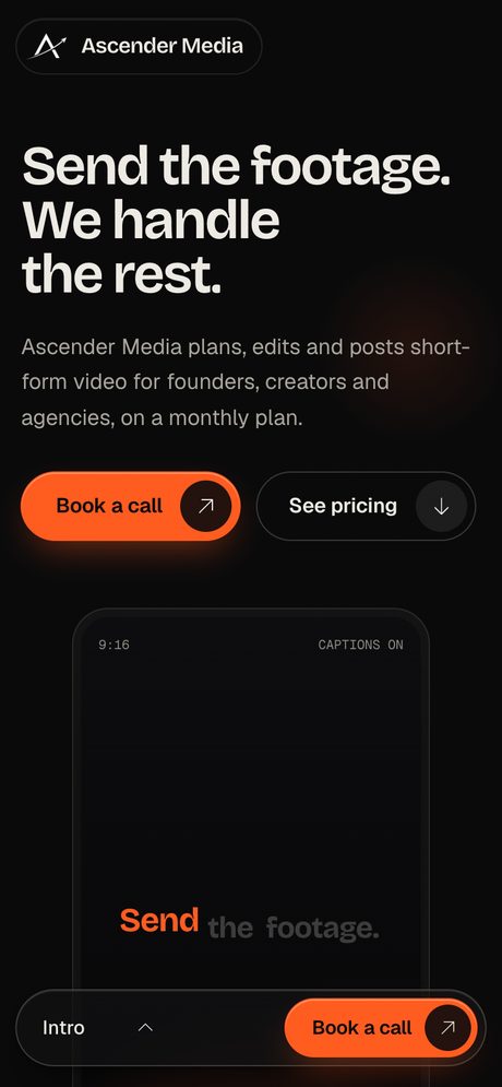 Ascender Media on a phone